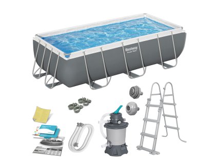 Kerti medence vázzal 404 x 201 x 100 cm 10 az 1-ben 56442 Bestway