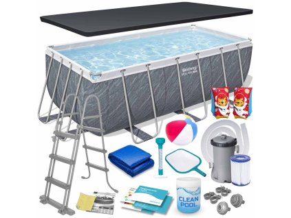 Kerti medence vázzal 412 x 201 x 122 cm 17 az 1-ben Bestway 56722