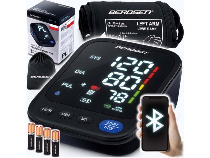 Vérnyomásmérő lengyel üzenetekkel és Bluetooth-szal BD-123 Berdsen