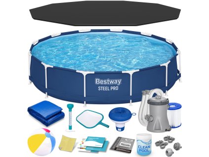 16 az 1-ben 366 x 76 cm-es kerti, vázas medence Bestway 56681