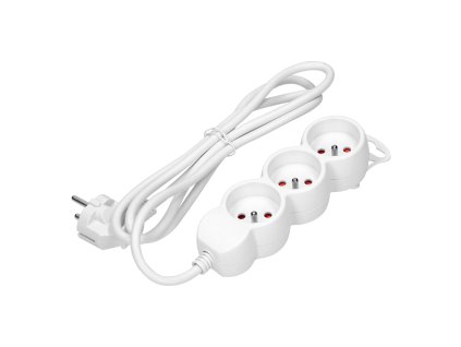 Hosszabbító kábel 3 aljzattal, 3m 230V
