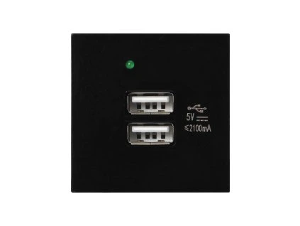 Kétportos USB bútor modul töltéssel