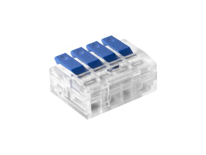 Vezetékkapcsoló csatlakozó, 4 tűs, 0,75-4mm, 10 db