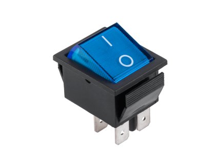 Billenőkapcsoló 230V 4pin kék
