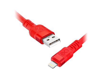 USB-A Lightning kábel 2m, gyors töltés, neon