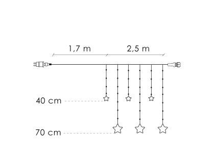 CL4134 CSILLAGFÜGGÖNY 138 LED