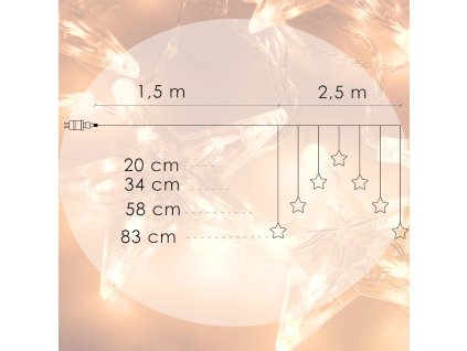 CL4139 CSILLAGOK FÜGGÖNY 70 LED