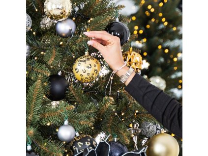 CA0871 KARÁCSONYI DÍSZEK 8 CM 16 DB.