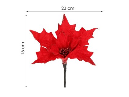 CA0721 KARÁCSONYI DÍSZ "POINSETTIA"