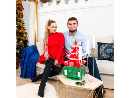 CA1073 KARÁCSONYI DÍSZ "KARÁCSONYFA" 19X19X41 CM