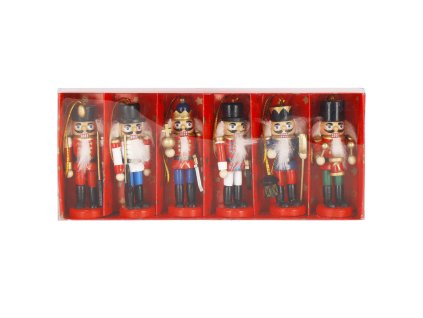 CA1107 KARÁCSONYI DÍSZ DIÓTÖRŐ 8 CM 6 DB.