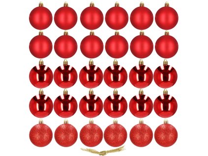 CA0011 KARÁCSONYI GÖMBÖK 3 CM 30 DB.