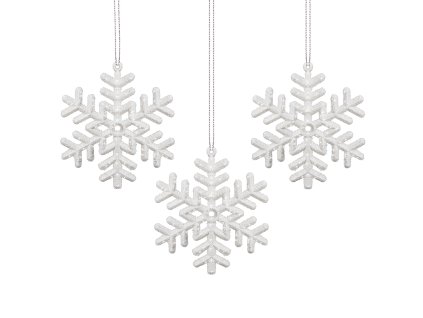 CA0041 KARÁCSONYI DÍSZEK CSILLAGOK 9,5 CM 3 DB.