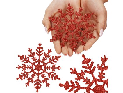 CA1200 KARÁCSONYI DÍSZEK HÓPELYHEK 12 CM 3 DB.