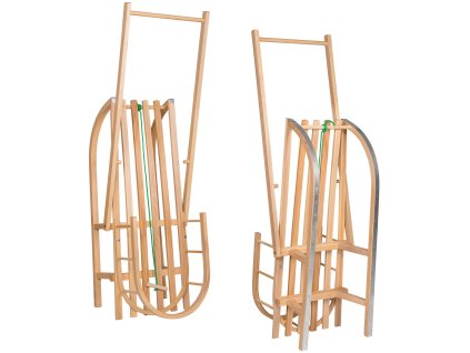 4820 san003 sanki drewniane z pchaczem M0