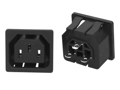 Fehér 230V-os AC csatlakozó aljzat