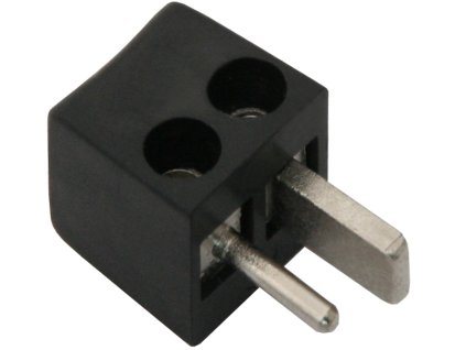 Fekete szögletes hangszórócsatlakozó