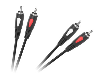 RCA 2x - RCA 2x összekötő kábel, 3m Eco-line