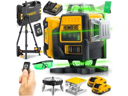 Keresztvonalas lézer táskában + állvány Humberg HM-171