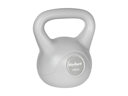 Bitumen kettlebell 24 kg szürke REBEL ACTIVE