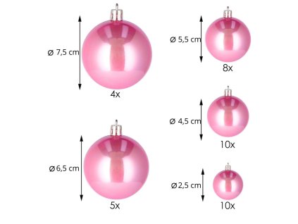 Karácsonyi gömbök 37db CA0145