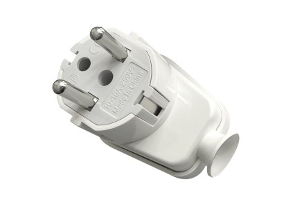 Szögletes dugó Uni-Schuko 16A, 230V, fehér, 24 db