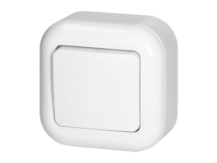 Felületre szerelhető egyáramkörös kapcsoló, 10A, 250V, VENTILÁTOR, fehér