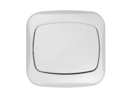 Süllyesztett csengőgomb, 10A, 250V, ATUT, fehér