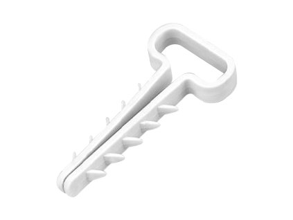Gyorsjavító kábelrögzítő, lapos kábel 15x7mm, fehér, 20 db