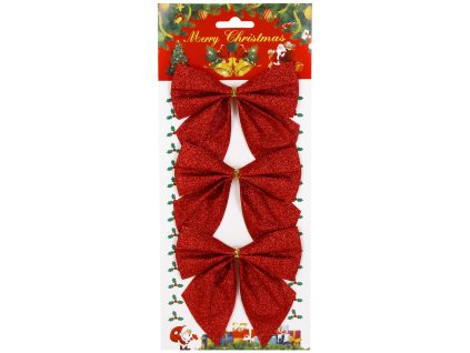 98654 ca1292 kokardki swiateczne 11 x 11 cm 3 szt M0