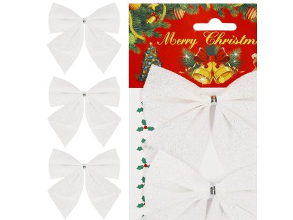 98666 ca1294 kokardki swiateczne 11 x 11 cm 3 szt M0