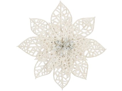 20369 ca0728 ozdoba swiateczna poinsettia 15 cm M0