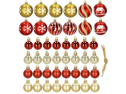 CA1127 KARÁCSONYFA DÍSZEK 42 DB.