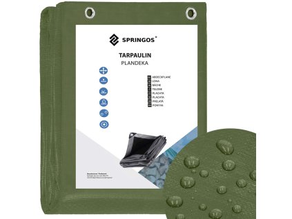 GA2129 PONYVA 4 X 7 M SÖTÉTZÖLD EZÜST