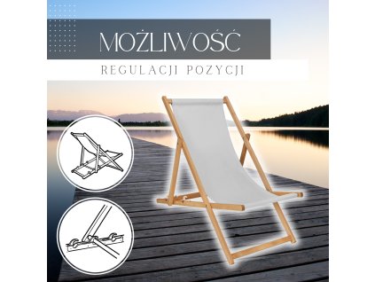 DC0006LGR IMPREGNÁLT VILÁGOSSZÜRKE FA ÖSSZECSUKHATÓ NAPOZÓÁGY