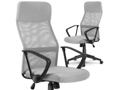 Sydney irodai szék világosszürke micromesh