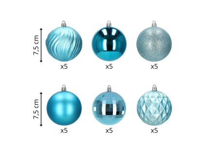 192342 ca0876 bombki choinkowe 8 cm 30 szt M0