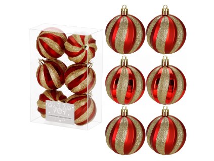 CA1400 KARÁCSONYI GÖMBÖK 6 CM 6 DB.