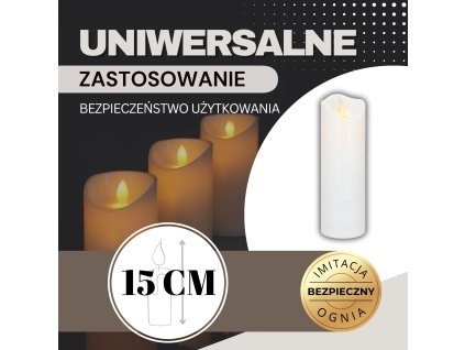 192479 ha7555 swieca led 15 x 5 cm M0
