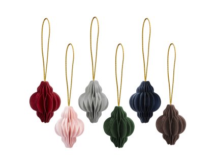 CA1498 KARÁCSONYI DÍSZ PAPÍRBÓL 6 DARAB.