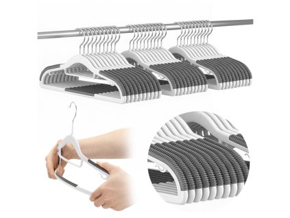 198665 hg0077 wieszaki antyposlizgowe 30 szt M0