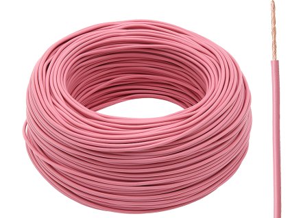 Rózsaszín kábel 1x1,0 mm elektromos szereléshez