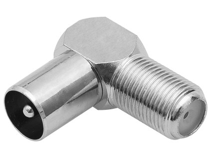 Derékszögű F-antenna csatlakozó GN csatlakoztatáshoz