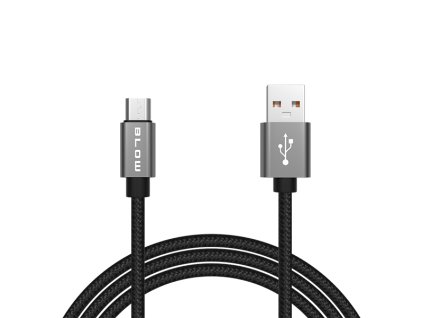 USB kábel A-ról micro B-re 1,5 m fémes