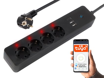 Intelligens hosszabbító kábel 3m USB-vel és WiFi vezérléssel