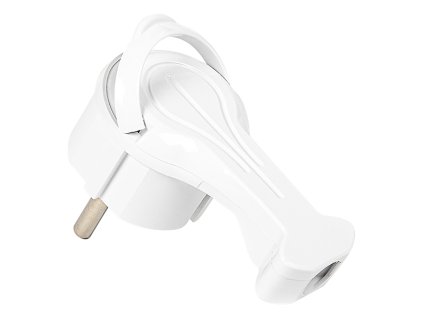 Fehér derékszögű csatlakozó tartóval, 230V