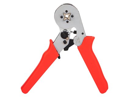 Végzáró csatlakozó krimpelő fogó YAC-8 piros fogantyú