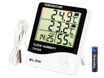 Hőmérséklet- és páratartalom-mérő BLOW TH308 időjárás-állomás