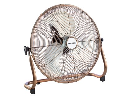 18"/45cm padlóventilátor 200W réz körfúvó arany