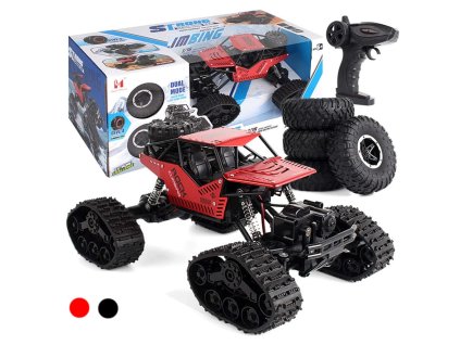 Samochod RC zdalnie sterowany Rock Crawler 4x4 LHC012 auto 2w1 czerwony 138198